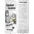 Informative Bookmark - Senior Scams: Tips to Prevent Fraud
